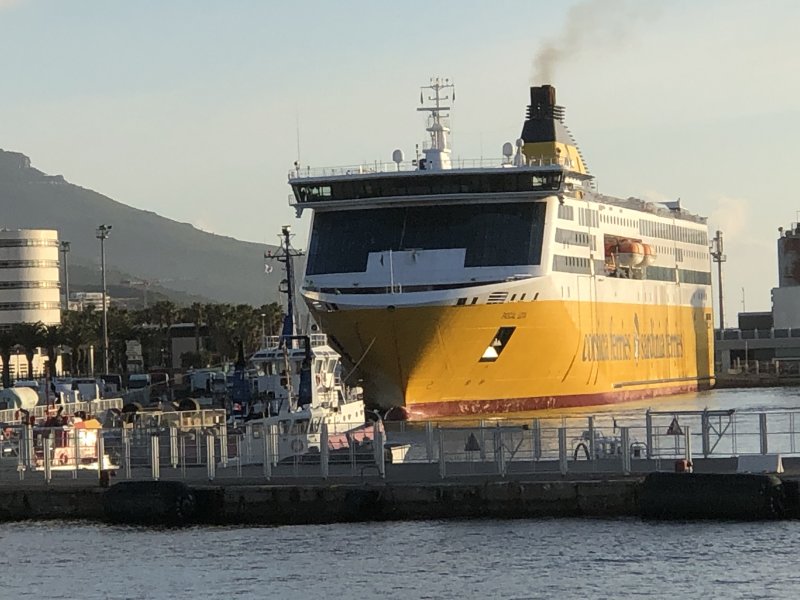 La flotte de la compagnie maritime Corsica Ferries